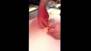 How to make a Pepperoni Roll at Bella Roma in So. Bound Brook NJ