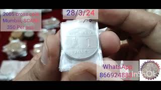 1rs,2005 crosscoin, 2rs Tamil conference, m.mint mark     value::IN BEST PRICE RARE&SCARE 8669248837