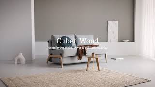 Cubed Wood Sofa Bed - Detail