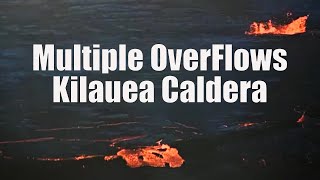 Two Overflows From Perched Lava Lake Kilauea Hawaii