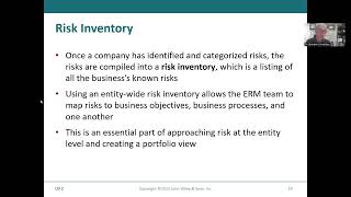 Risks and Risk Assessments