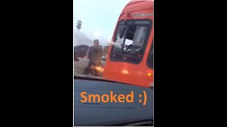 Got smoked #shorts #funny #traffic