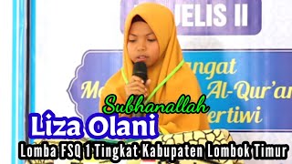 Penampilan Liza Olani Di Ajang Festival Seni Al-Qur'an Perdana Tingkat SD ( FSQ-1)