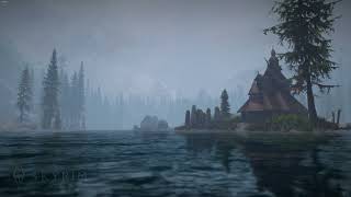 Relaxing Skyrim Fantasy Ambience Lake Ilinalta - 1 HOUR OF MUSIC AND AMBIENCE TO RELAX AND STUDY