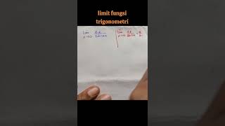 Limit || fungsi trigonometri #videoshort