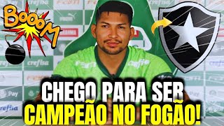 🚨 IMPERDÍVEL! ELE ACABOU DE ASSINAR! REFORÇO DE GRANDE PESO CONFIRMADO! ULTIMAS NOTÍCIAS DO BOTAFOGO