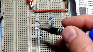 Light holds 555 output high using reset pin LDR voltage divider demo circuit