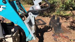 Attaching a Stump Grinder to a Skid Steer