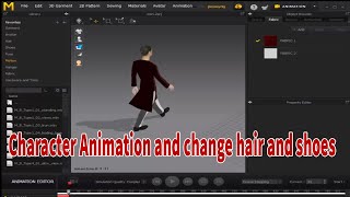 Marvelous Designer 7 Character Animation and Change Hair Shoes Pose Tutorial in Urdu for Beginners