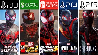 Evolution of Miles Morales Spider Man in Games#gamehistory #evolutiongame