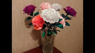 DIY.Роза для интерьера. Роза из ленты своими рукамиRose for the interior.Rosa para el interior.