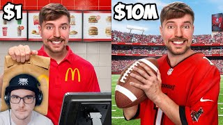 Работа за $1 vs $10,000,000 ► Мр Бист (MrBeast) | Реакция