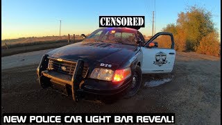 New LED Police Car Light Bar Reveal! Crown Rick Auto