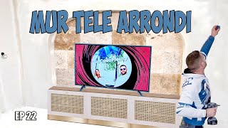 Mur Télé Arrondi - EP 22 - Meuble télé placo