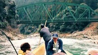 Hozugawa River Boat Ride (保津川下り), near Kyoto (Music: Aphex Twin)