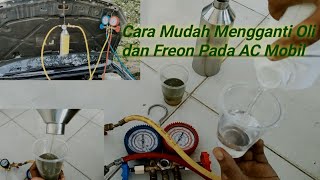 CARA FLUSHING AC MOBIL//Ganti Oli AC Mobil Tanpa Membuka Kompresor