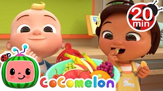 Yes Yes Fruit Song 20 MIN LOOP | CoComelon - Nursery Rhymes with Nina