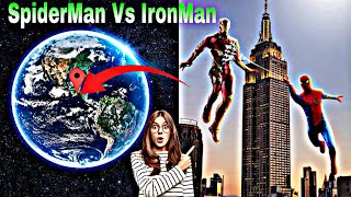 I found SpiderMan 🆚 IronMan is Real on Google Earth🌎 & Maps🗺️ #googleearth #shorts #googleeartha2z