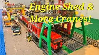 Lego City Update 7 -  Engine Shed and more Cargo Cranes