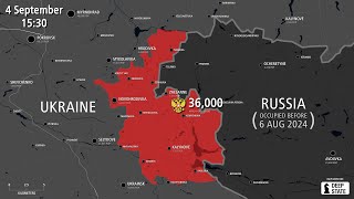 Pokrovsk Offensive Map - Russian Invasion of Ukraine - Every Day [Aug 6 to Sep 4]