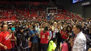 Tim Cone addresses Ginebra fans