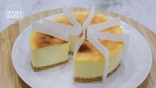 New York Cheesecake 纽约芝士蛋糕「ニューヨークチーズケーキ」뉴욕 치즈 케이크 ｜MAMA BAKES