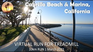 Virtual Run | Cabrillo Beach & Marina, California | Morning, March 2021【バーチャルラン】