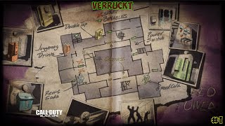 Call Of Duty Black Ops Zombies. Verruckt. Part 1. Solo Gameplay