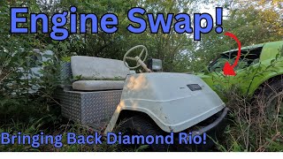 I Brought Back My Abandoned Golf Cart And ENGINE SWAPPED IT!