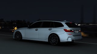 BMW G21 Night Drive - ETS 2 BMW 3 Series G21 Touring - ETS2 Mods 1.46