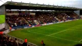 Ipswich Fans singing at Colchester