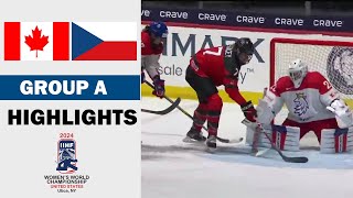 Canada vs. Czechia Full Highlights | Group A | 2024 Women's World Hockey Championship (4/7/2023)