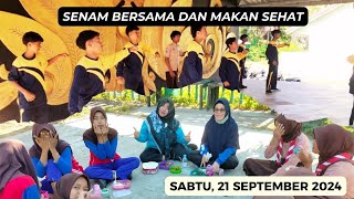 Senam Bersama dan Makan Sehat Bersama Warga Sekolah SMPN 1 Kapongan | Instruktur Kelas 9B | Bagian 2