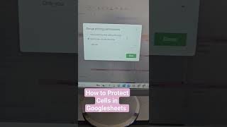 How to Protect Cells in Googlesheets #googlesheetsguide #googlesheetstutorial  #googlesheetscalendar