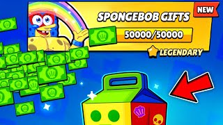 SPONGEBOB GIFTS!!!!🎁🎁🎁- brawl Stars rewards