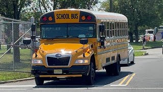 2025 Blue Bird Vision Gasoline WCL School Bus Driveby