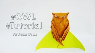 Origami owl tutorial / Chim cú mèo - (Tạ Trung Đông)