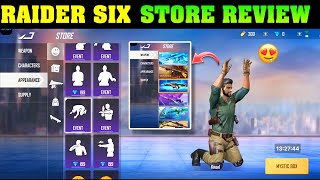 RAIDER SIX GAME STORE FULL REVIEW 😱😀 | RAIDER SIX 🙂 | INDIA KA BATTLE ROYALE 😎 | SK GAMING YT