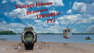 Casio G Shock DW8600J Fisherman Restoration pt3