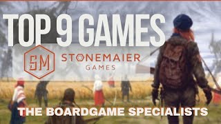 The Boardgame Specialists Episode 95 Top 9 Stonemaier Games