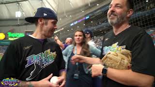 Fo'Cheezy Chef Robert Hesse throws out the first pitch!