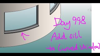 Revit Exercise (Day 998) Add Sill to Curved Window