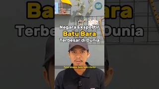 Inilah negara eksportir batu bara terbesar di dunia! #shorts #data #batubara