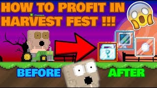 How to profit in Harvest Festival! Easiest event to get RICH? l Growtopia