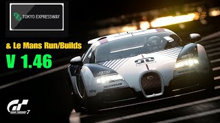 GT7 Tokyo Expressway and Le Mans w/ Bugatti Gr.4 Engine Swap Build V 1.46