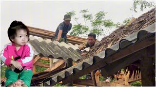 Difficult life of grandparents after storm: Help neighbors repair their houses and overcome  storm