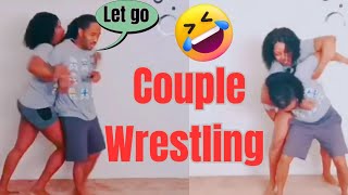 Funny Couple Wrestling/Lift & Carry Fitness|Who will win?|Husband vs Wife