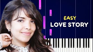 LOVE STORY ( Indila ) | EASY piano tuto