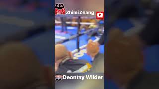 ZHILEI ZHANG KNOCKING OUT DEONTAY WILDER !!!! #deontaywilder #knockouts #zhileizhang