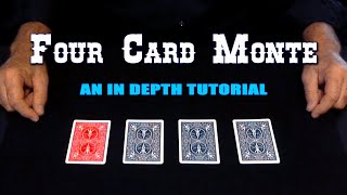 RED BLACK & BLUE (4 Card Monte Card Trick) ~ An In-Depth Tutorial